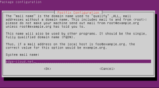 Figure 2: Postfix System Mail Name 