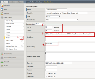 Figure 6: Custom Console Proxy monitor in F5 Big-IP for VMware vCloud Director 