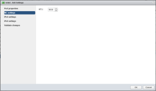 Figure 5: Change MTU settings for a Distributed vSwitch 