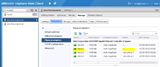 Figure 1: Ensure a free vmnic is available on ESXi hosts 