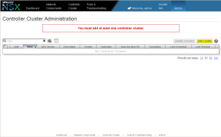 Figure 2: NSX Manager without a cluster 