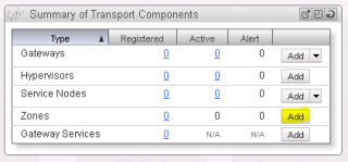 Figure 8: Add a new Transport Zone 