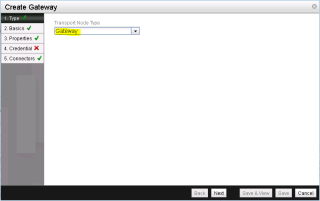 Figure 12: Create Gateway - Step 1 