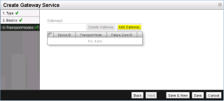 Figure 29: Create Gateway Service - Step 3 