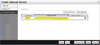 Figure 31: Create Gateway Service - Step 5 