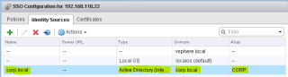 Figure 6: Active Directory identity source 