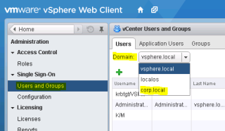 Figure 7: Attempt to view the users in the Active Directory identity source 