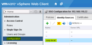 Figure 9: Remove the Active Directory identity source 