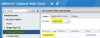 Figure 13: Users in an Active Directory identity source successfully displayed 