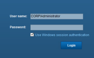 Figure 16: The Windows session authentication still works 