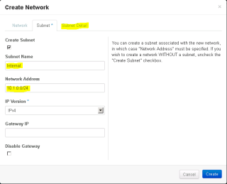 Figure 15: Create Network - Step 2 