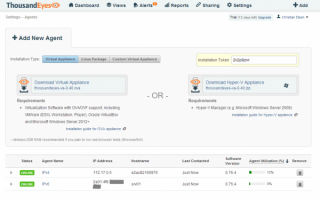 Figure 2: Setting up local monitoring agents 