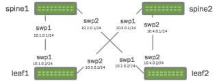 Figure 1: Architecture for Cumullus Networks VX lab 