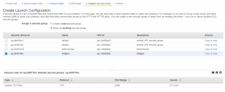 Figure 25: Create a Launch Configuration - Step 3 