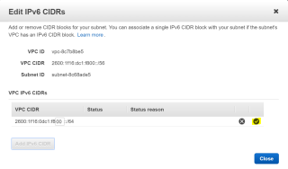 Figure 4: Subnet CIDR blocks