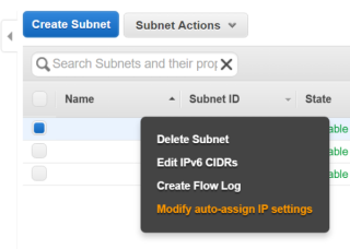 Figure 6: Modify auto-assign IP settings