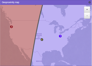 Figure 2: Desired Geoproximity Routing 