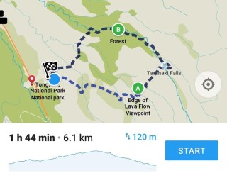 Figure 2: Asymmetric routing is like a hiking-trail loop. 