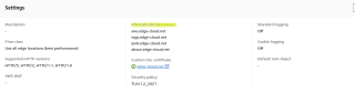 Figure 4: Configuring alternate domain names in a CloudFront distribution. 