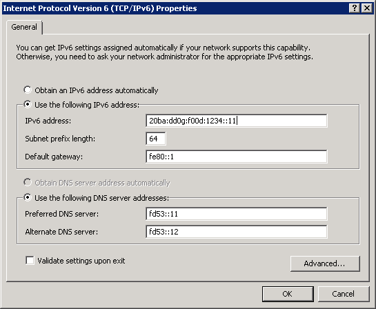 Figure 1: Using Link-Local IPv6 address as default gateway.