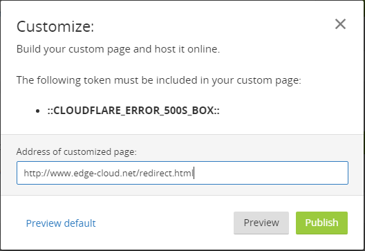 5xx Error, Cloudflare