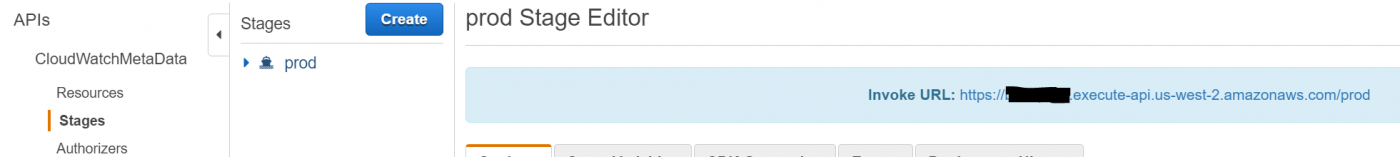 Figure 4: Invoke URL of the deployed API